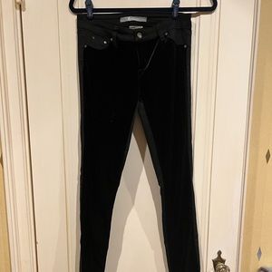 Tractr half velvet black pants